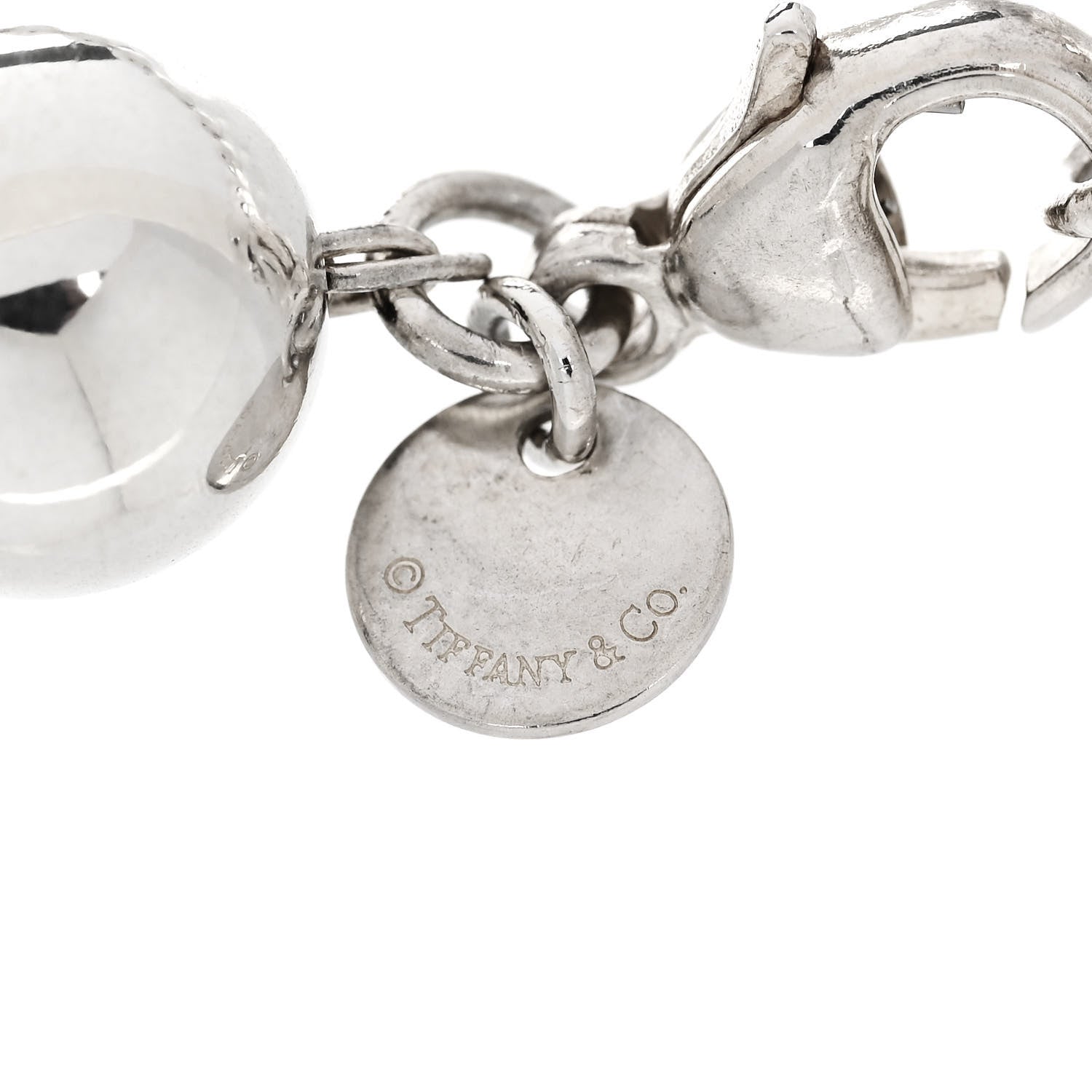 Tiffany Sterling Silver 10mm HardWear Ball Bracelet 3 of 4