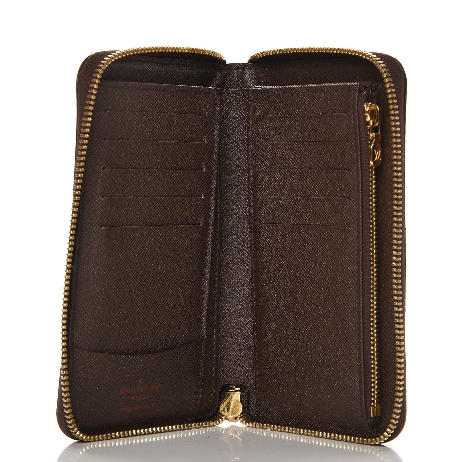 Louis Vuitton Damier Ebene Zippy Compact Wallet 5 of 9
