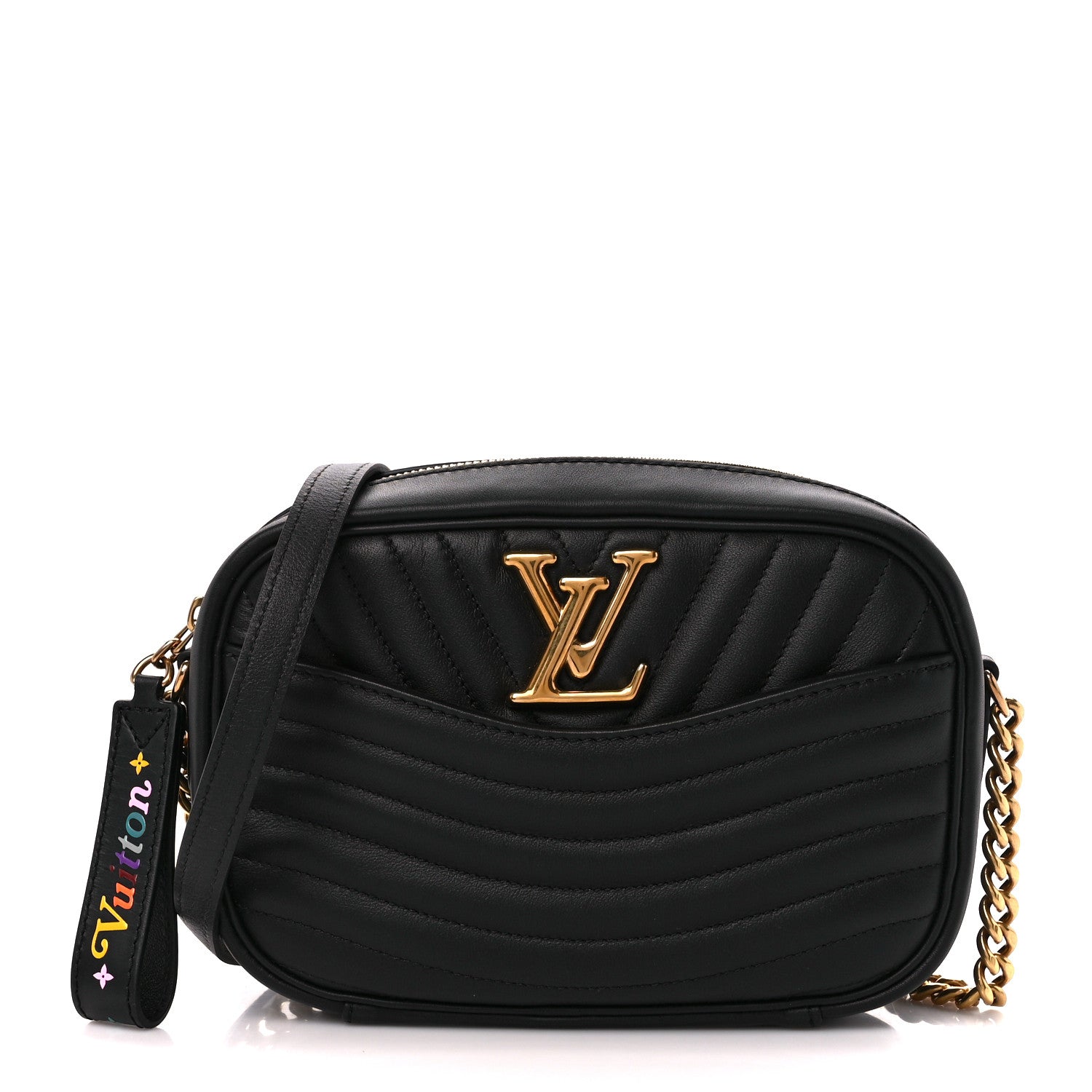 Louis Vuitton Calfskin New Wave Camera Bag Black 1 of 10