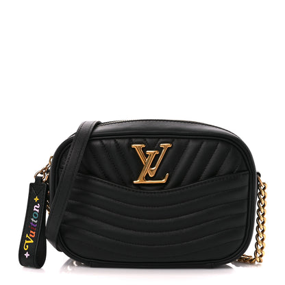 Louis Vuitton Calfskin New Wave Camera Bag Black 1 of 10