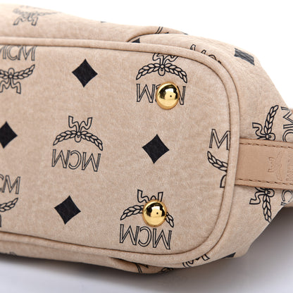 MCM Visetos Baguette Bag Beige 10 of 12