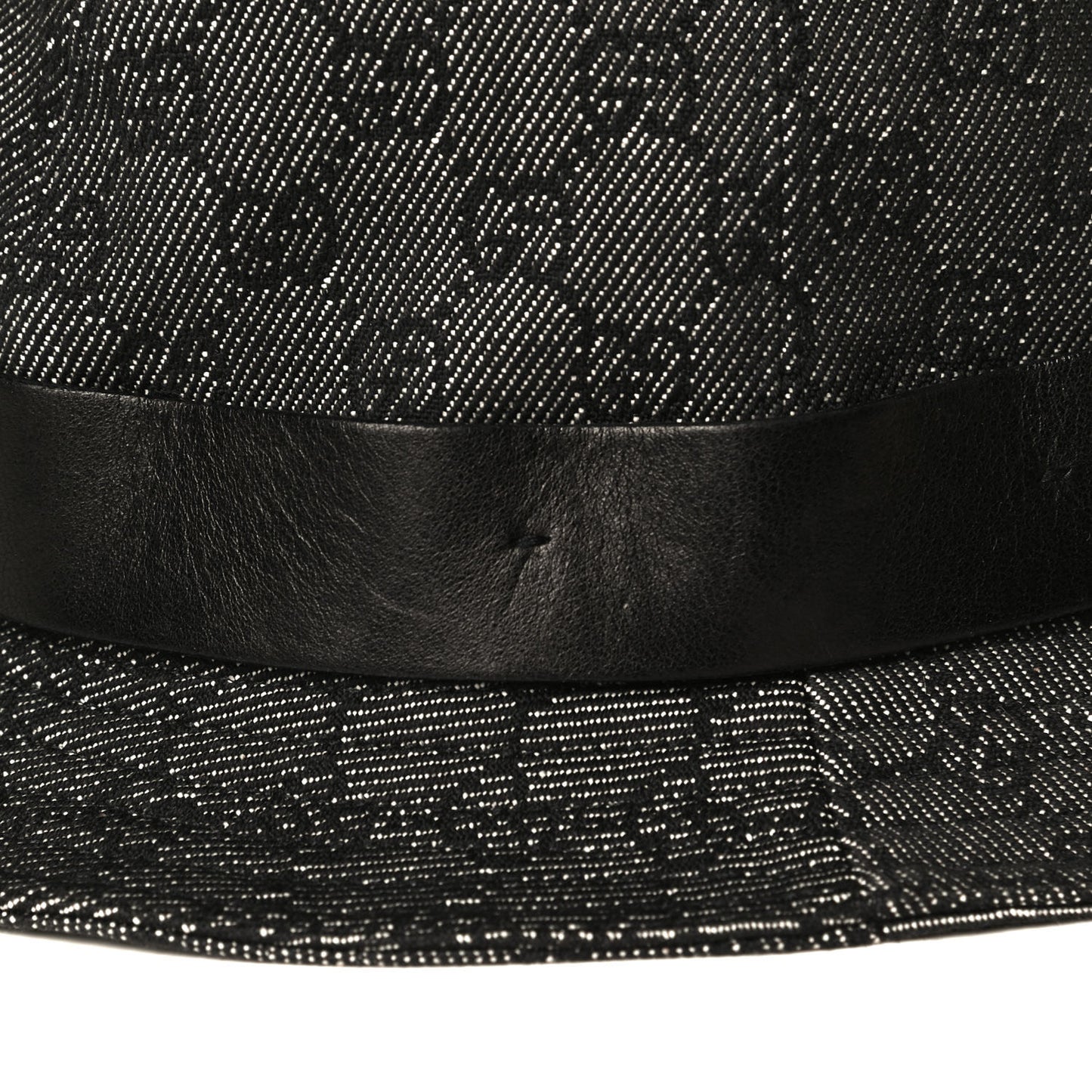 GG Monogram Bucket Hat L Black