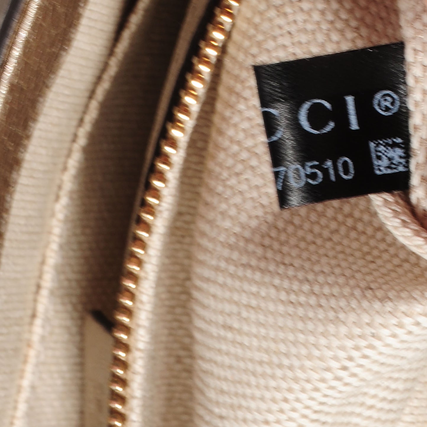Metallic Pebbled Calfskin Medium Soho Flap Crossbody Golden Beige