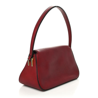 Fendi Vitello Flamingo Enamel Mini Mama Baguette Red 3 of 11