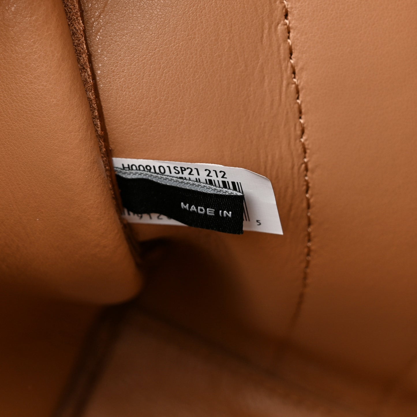 Grained Calfskin Small The Tote Bag Argan Oil