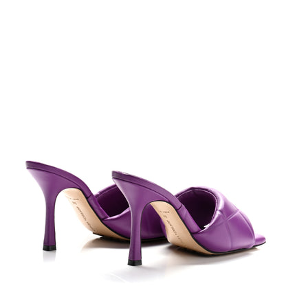 Bottega Veneta Nappa Quilted Rubber Lido Mule Sandals 38 Gumdrop 5 of 9