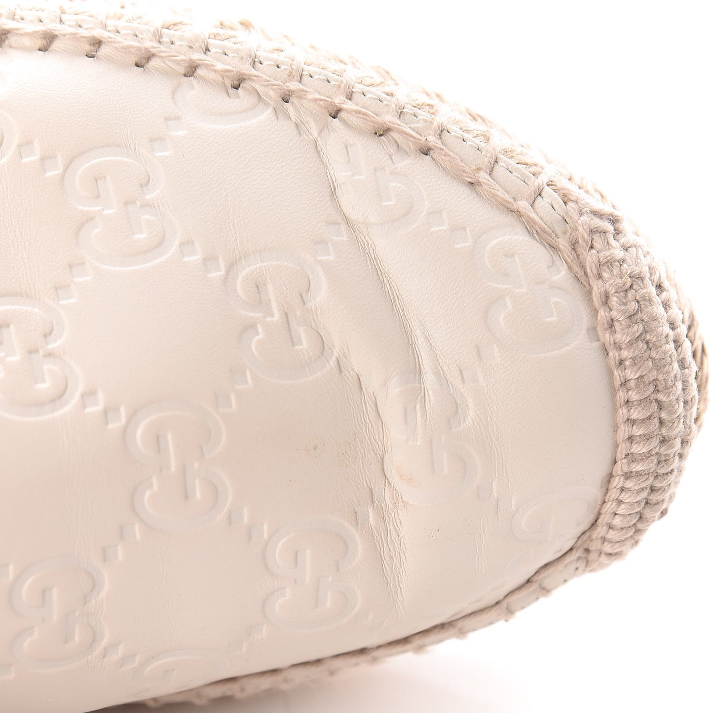 Guccissima Signature Espadrilles 38 Mystic White