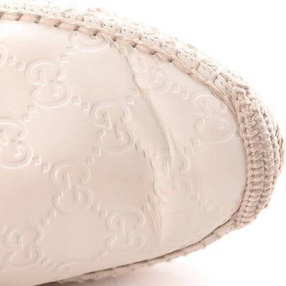 Gucci Guccissima Signature Espadrilles 38 Mystic White 11 of 12