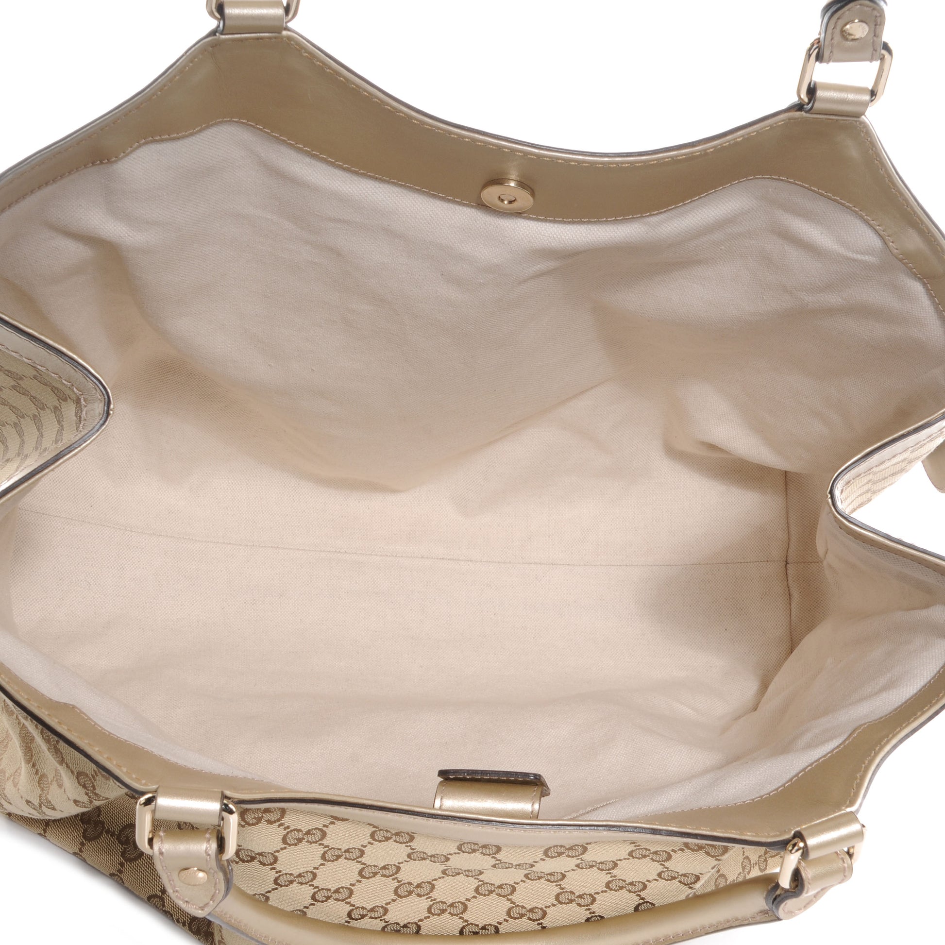 Gucci Monogram Large Sukey Tote Beige Champagne 5 of 7