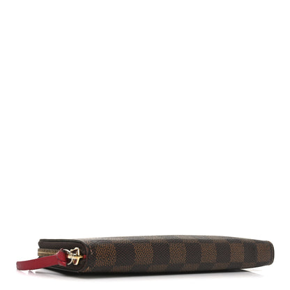 Louis Vuitton Damier Ebene Clemence Wallet Cherry 4 of 7