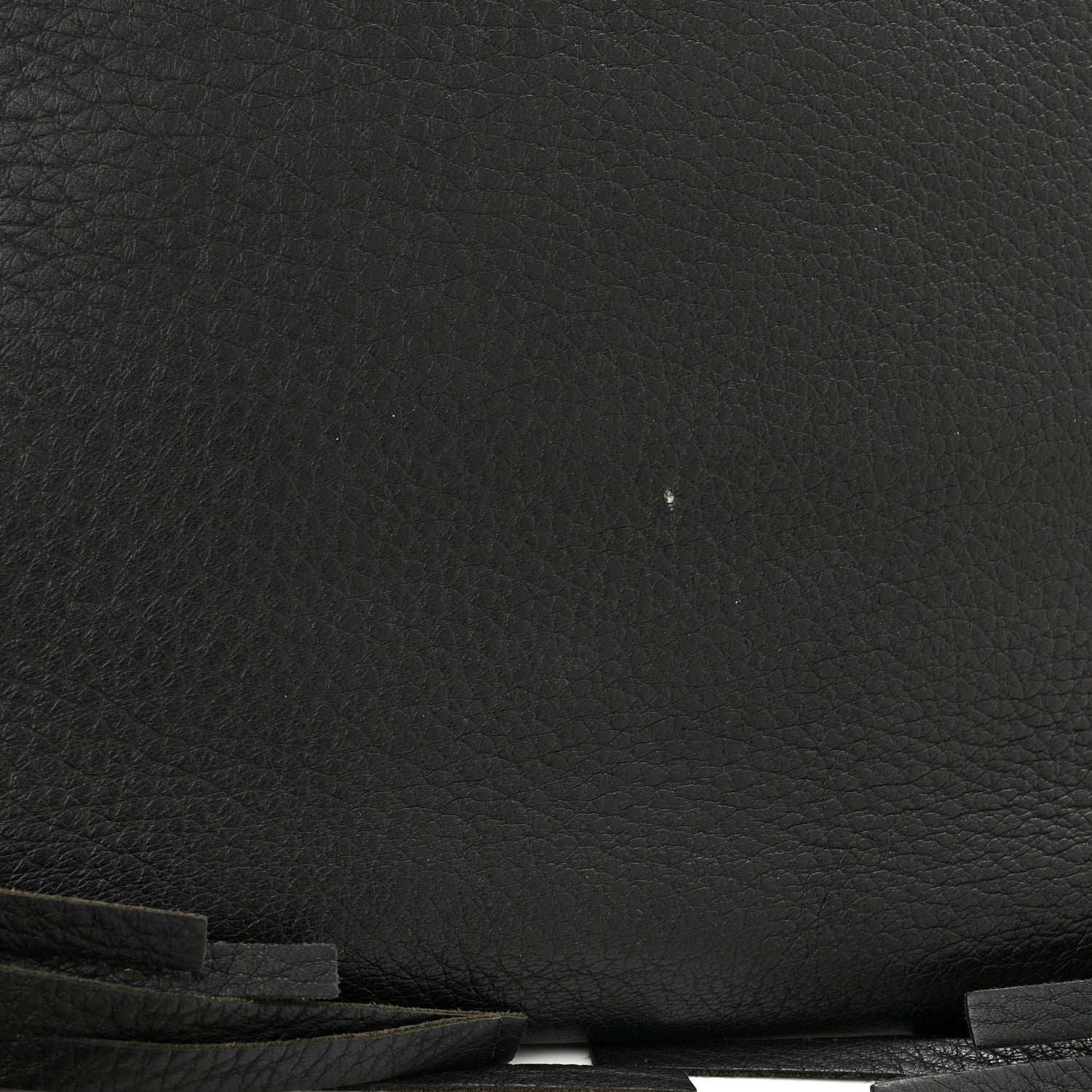 Prada Cervo Deerskin Fringe Tote Black 17 of 17