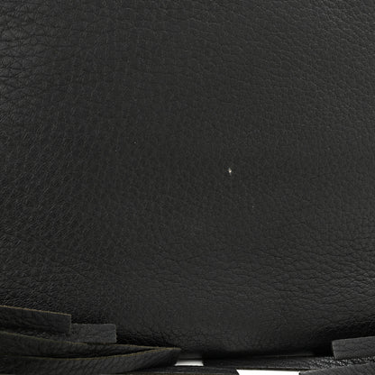 Prada Cervo Deerskin Fringe Tote Black 17 of 17