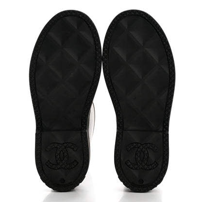 Chanel Caoutchouk CC High Boots 41 Khaki Black 5 of 10