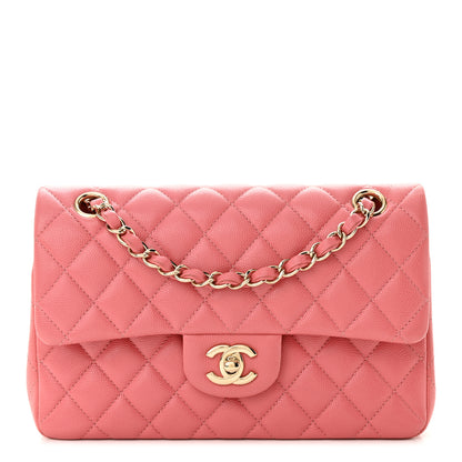 Chanel Caviar Quilted Small Double Flap Pink 1 of 13