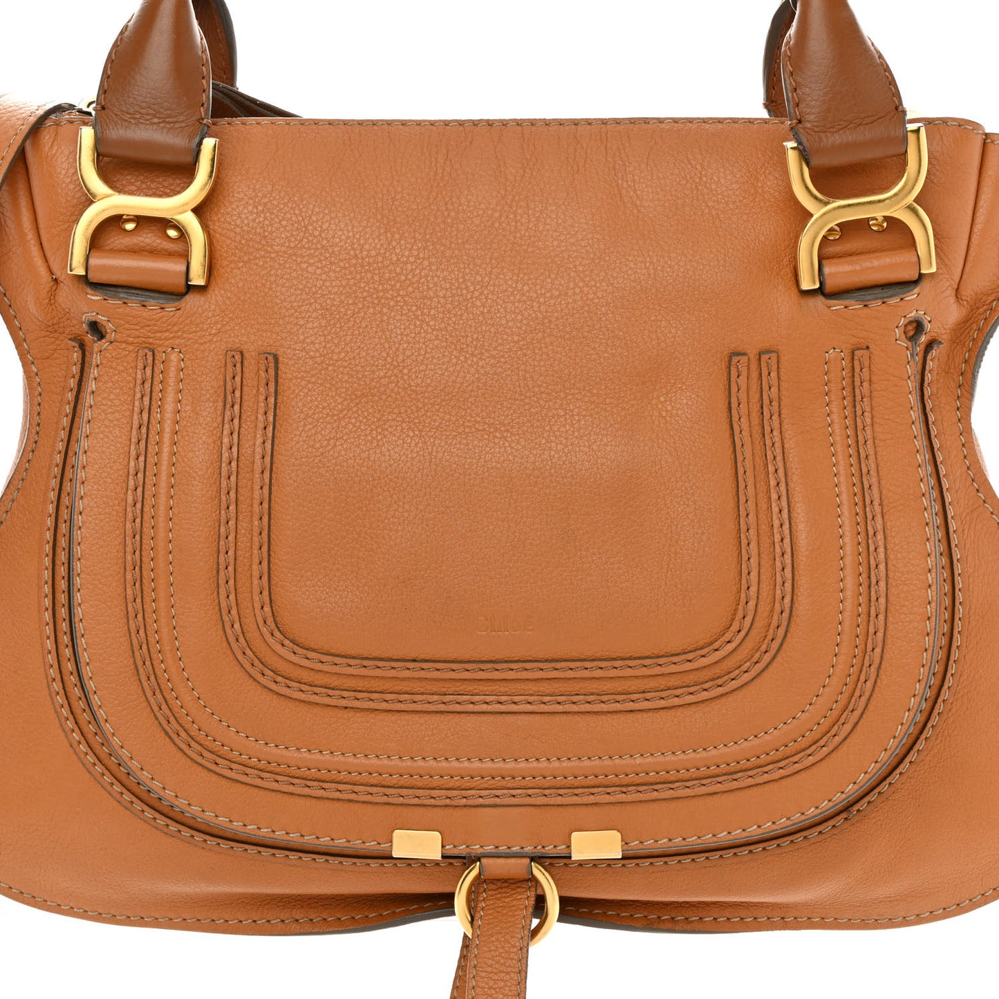 Calfskin Medium Marcie Satchel Tan