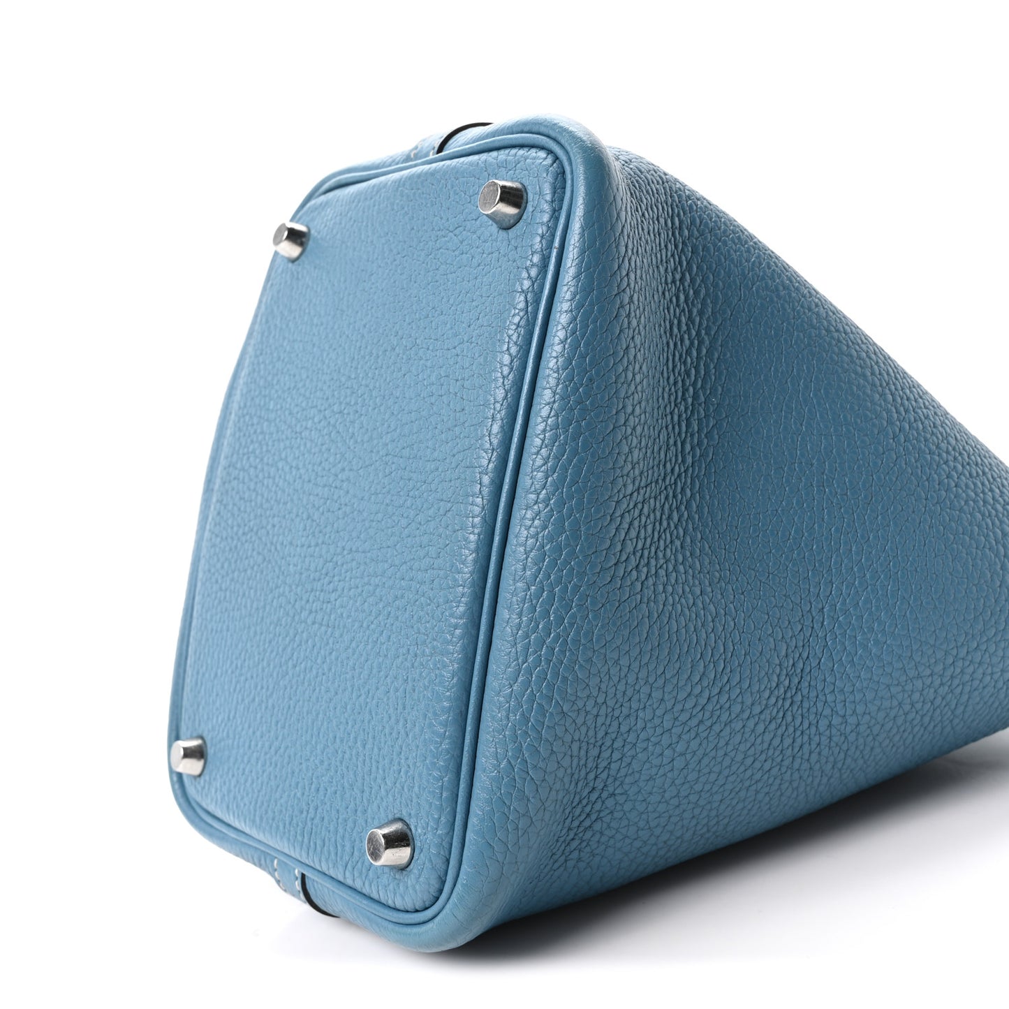 Taurillon Clemence Picotin Lock 18 PM New Blue Jean