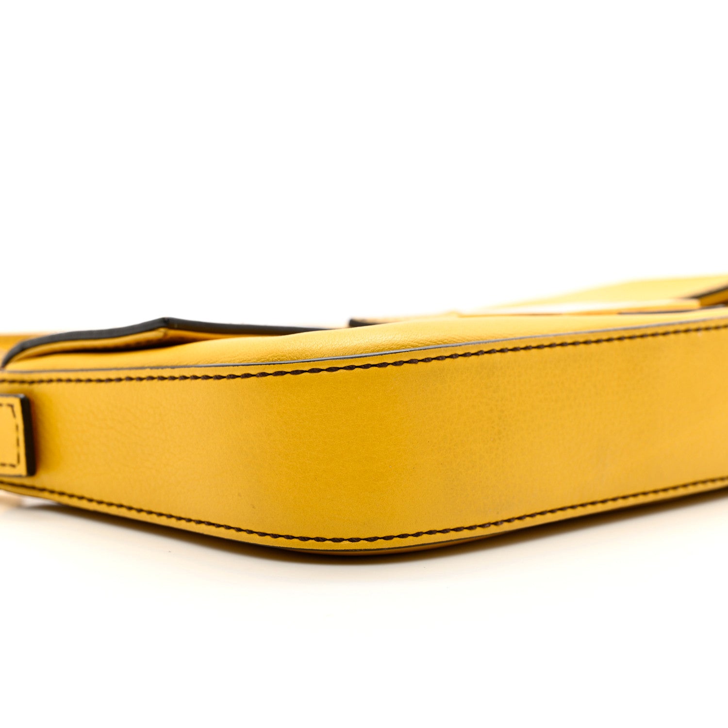Fendi Vitello Flamingo Enamel Baguette 8 of 9