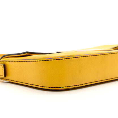 Fendi Vitello Flamingo Enamel Baguette 8 of 9