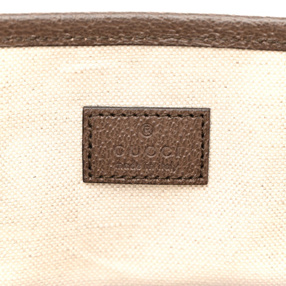 Gucci GG Supreme Monogram Textured Calfskin Small Ophidia Shoulder Tote Bag Beige Ebony New Acero 5 of 10