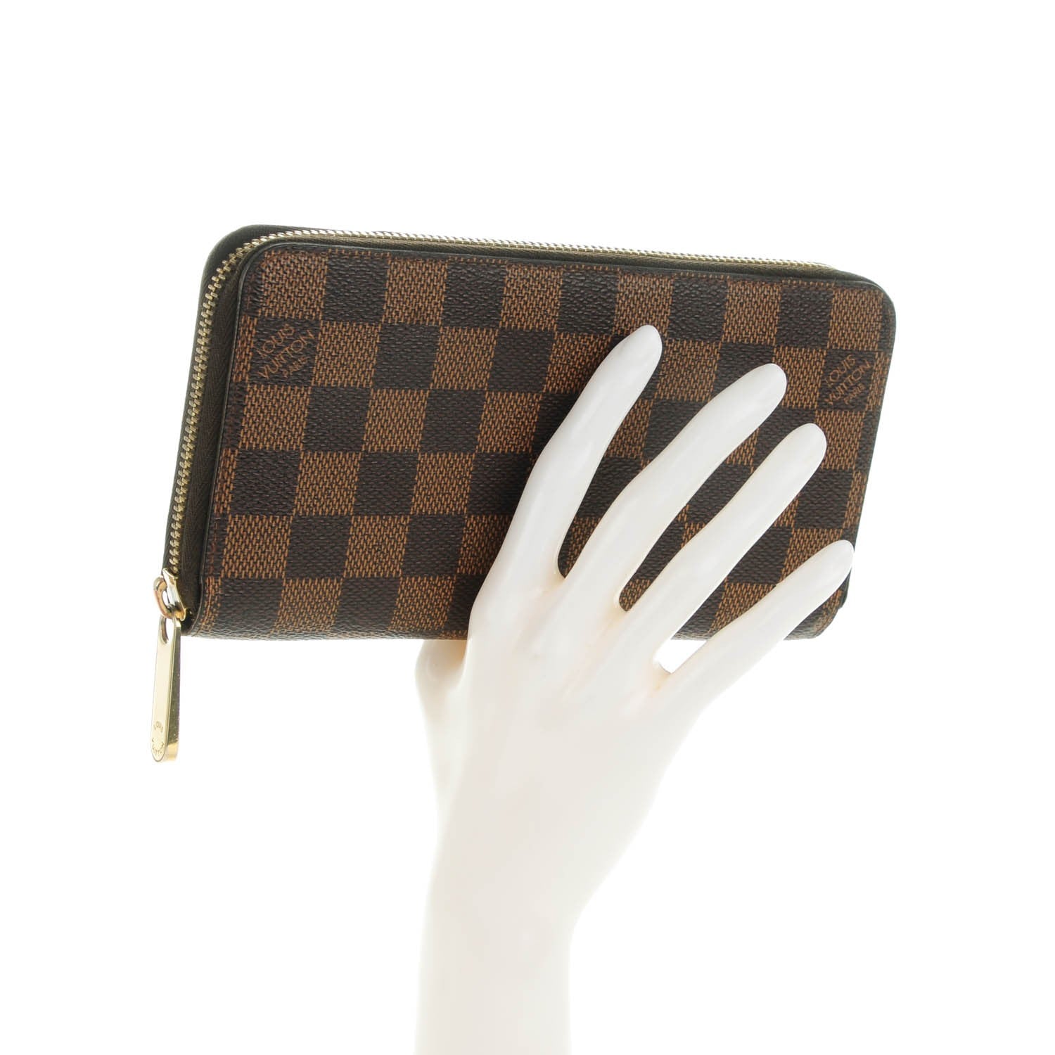 Louis Vuitton Damier Ebene Zippy Wallet 2 of 9