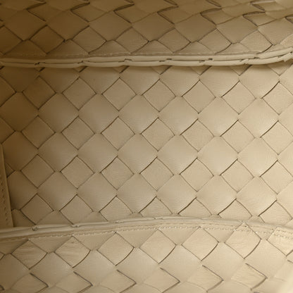 Bottega Veneta Nappa Intrecciato Small Campana Shoulder Bag Sea Salt 5 of 11