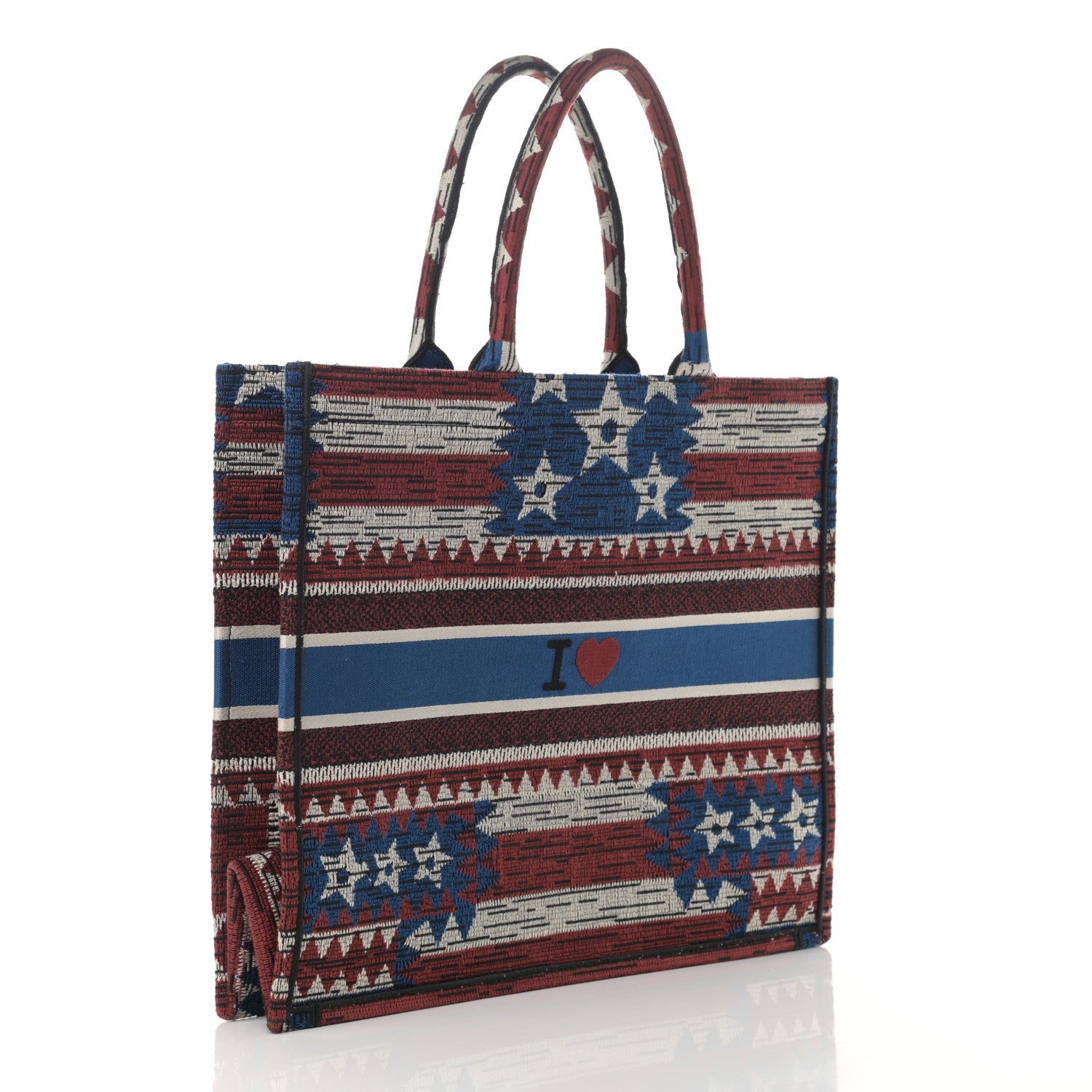 Christian Dior Canvas Embroidered Exclusive US Book Tote Multicolor 3 of 13