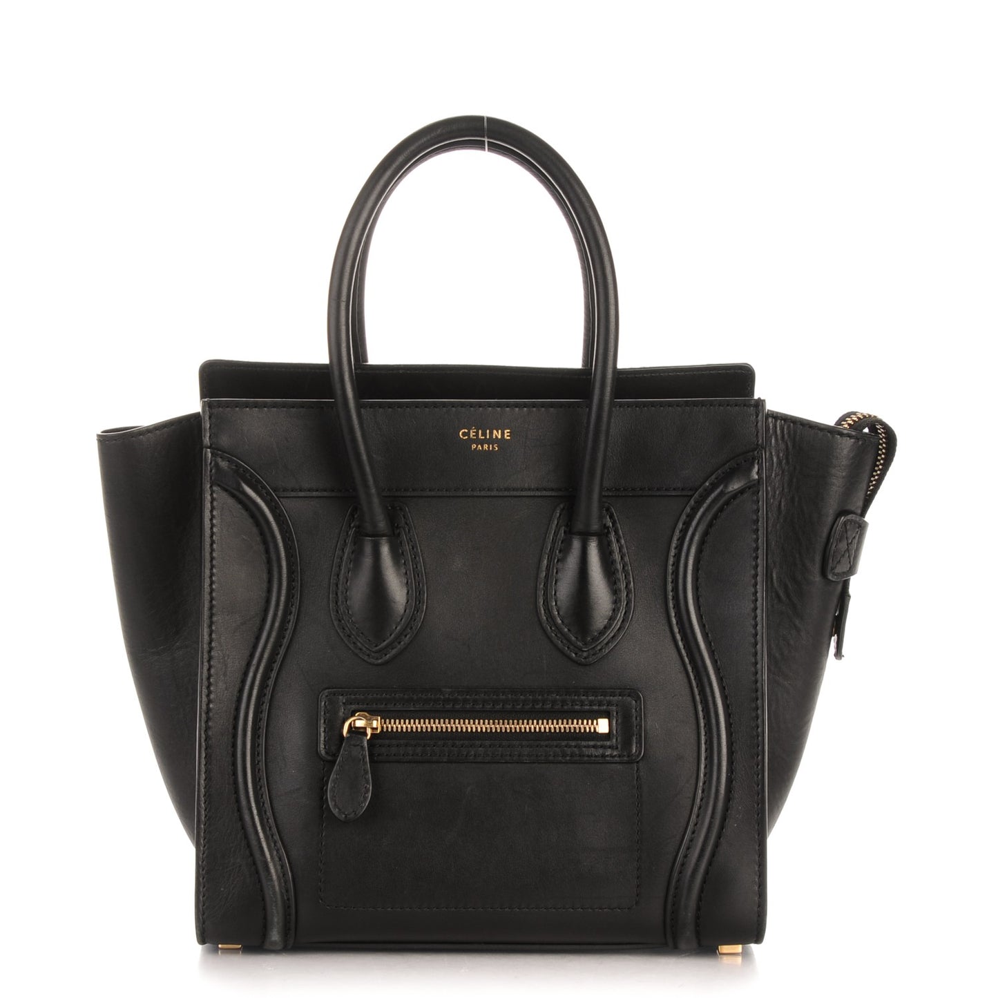 Smooth Calfskin Micro Luggage Black