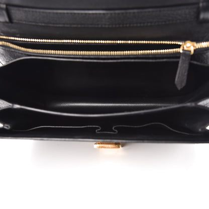 Celine Goatskin Medium Classic Box Flap Bag Black 5 of 11
