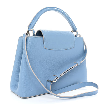 Louis Vuitton Taurillon Capucines BB Light Blue 3 of 9