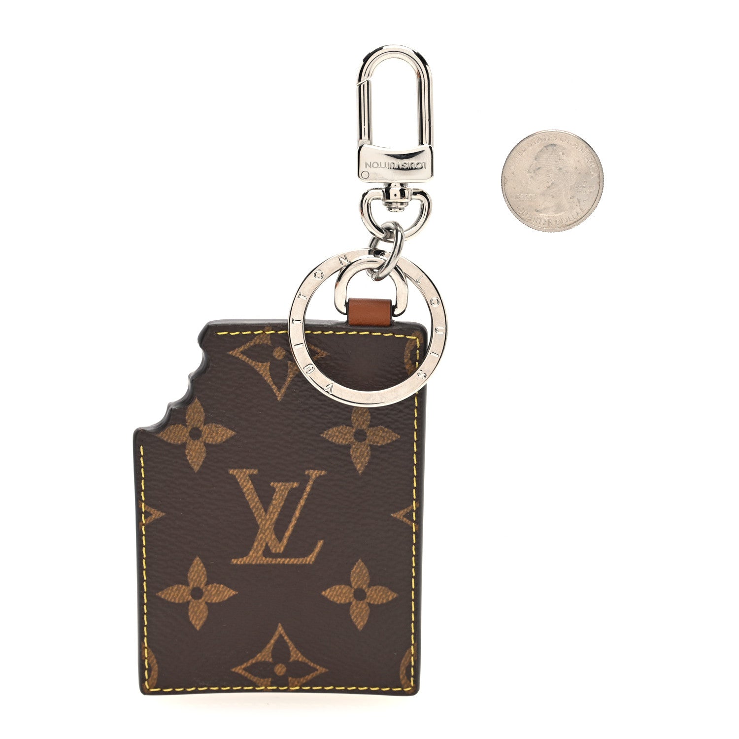 Louis Vuitton Monogram LV Chocolate Bar Bag Charm Key Holder