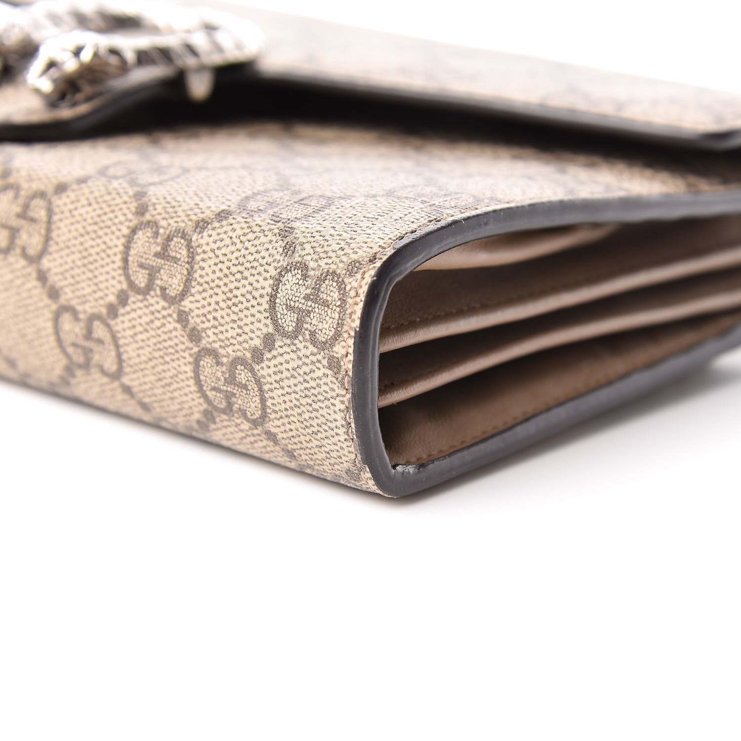 Gucci GG Supreme Monogram Mini Dionysus Chain Wallet Beige Taupe 6 of 11