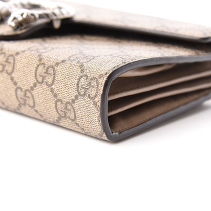 Gucci GG Supreme Monogram Mini Dionysus Chain Wallet Beige Taupe 6 of 11