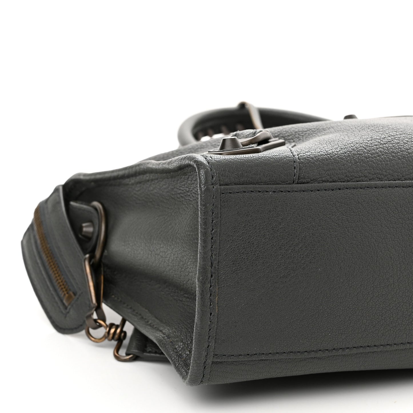 Chevre Classic Hardware Metallic Edge S City Gris Fossile