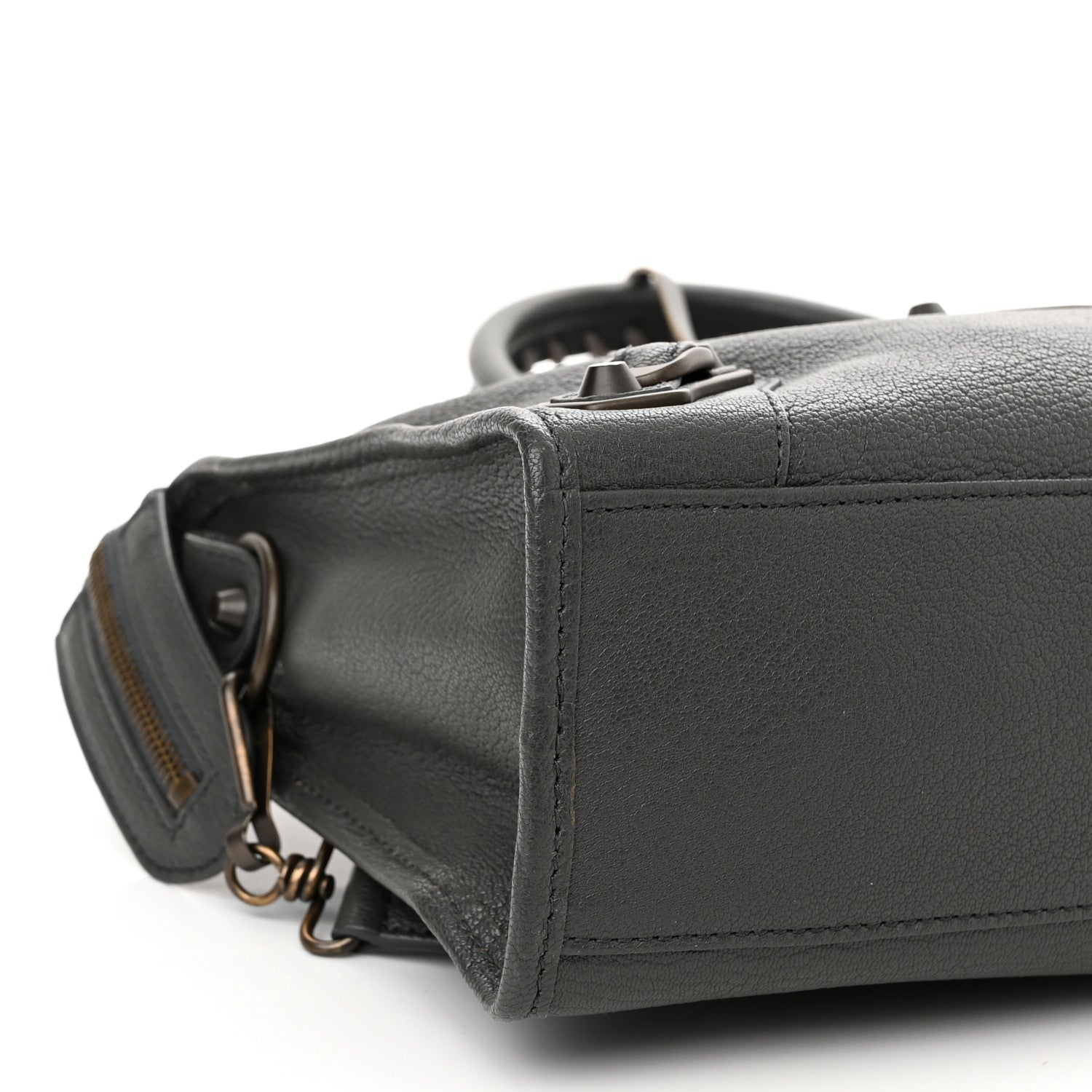 Balenciaga Chevre Classic Hardware Metallic Edge S City Gris Fossile 8 of 9