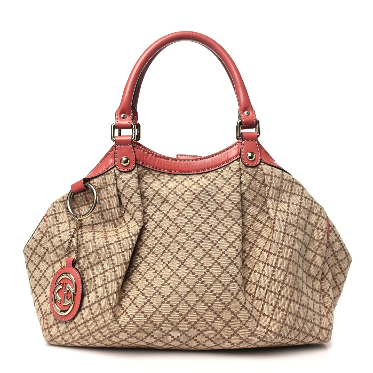 Diamante Medium Sukey Tote Coral