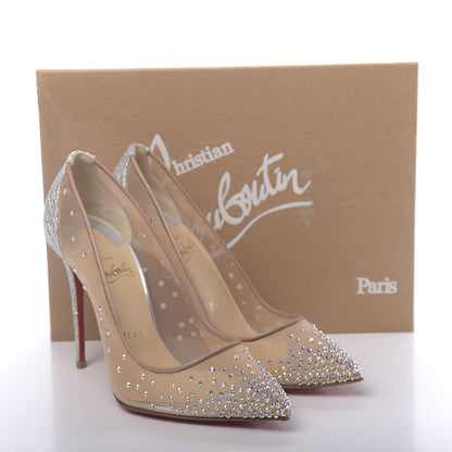 Christian Louboutin Crystal Strass Follies 100 Pumps 37 Crystal 9 of 9