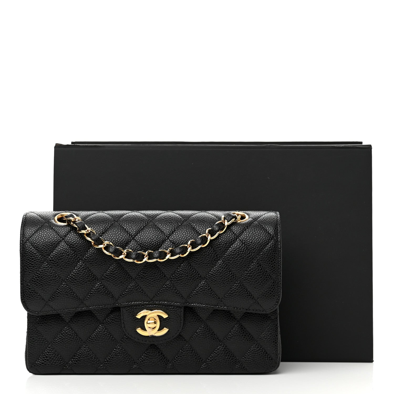 Chanel Caviar Quilted Small Double Flap Black 10 of 10