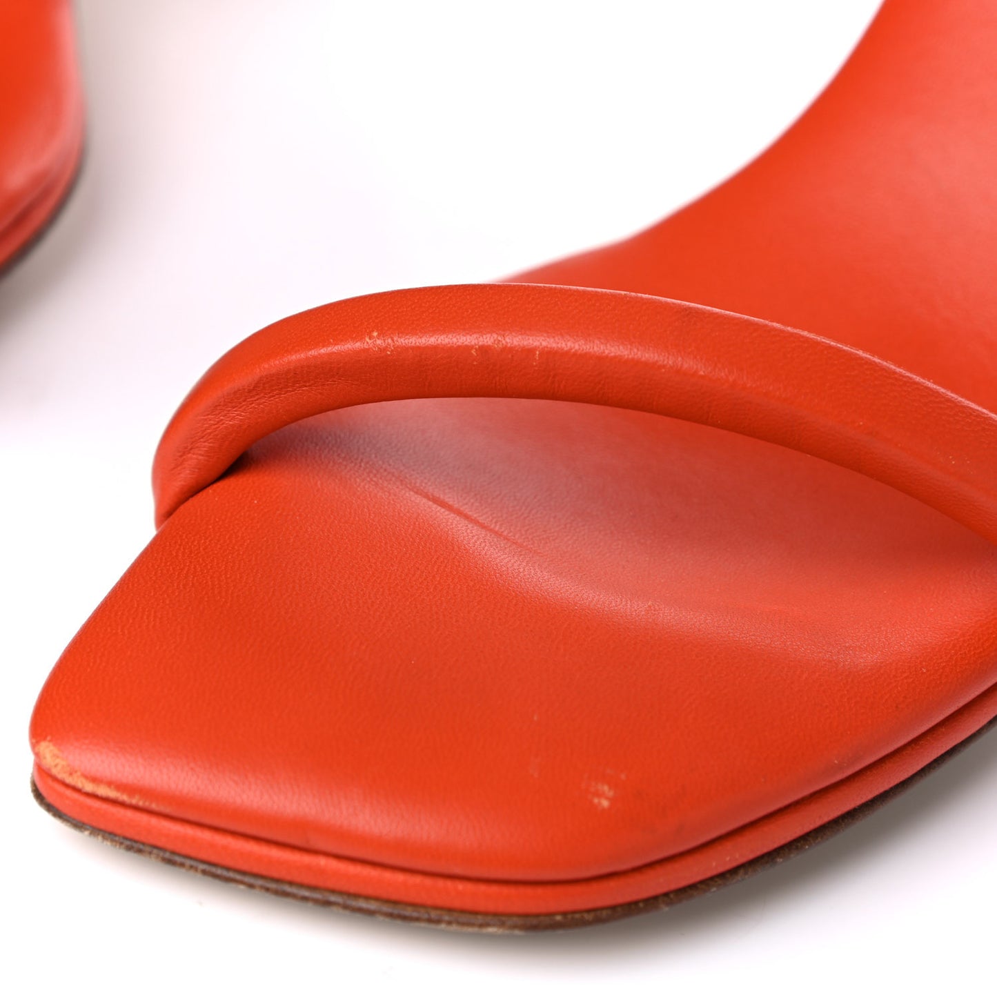 Nappa Spiral Sandals 40 Orange