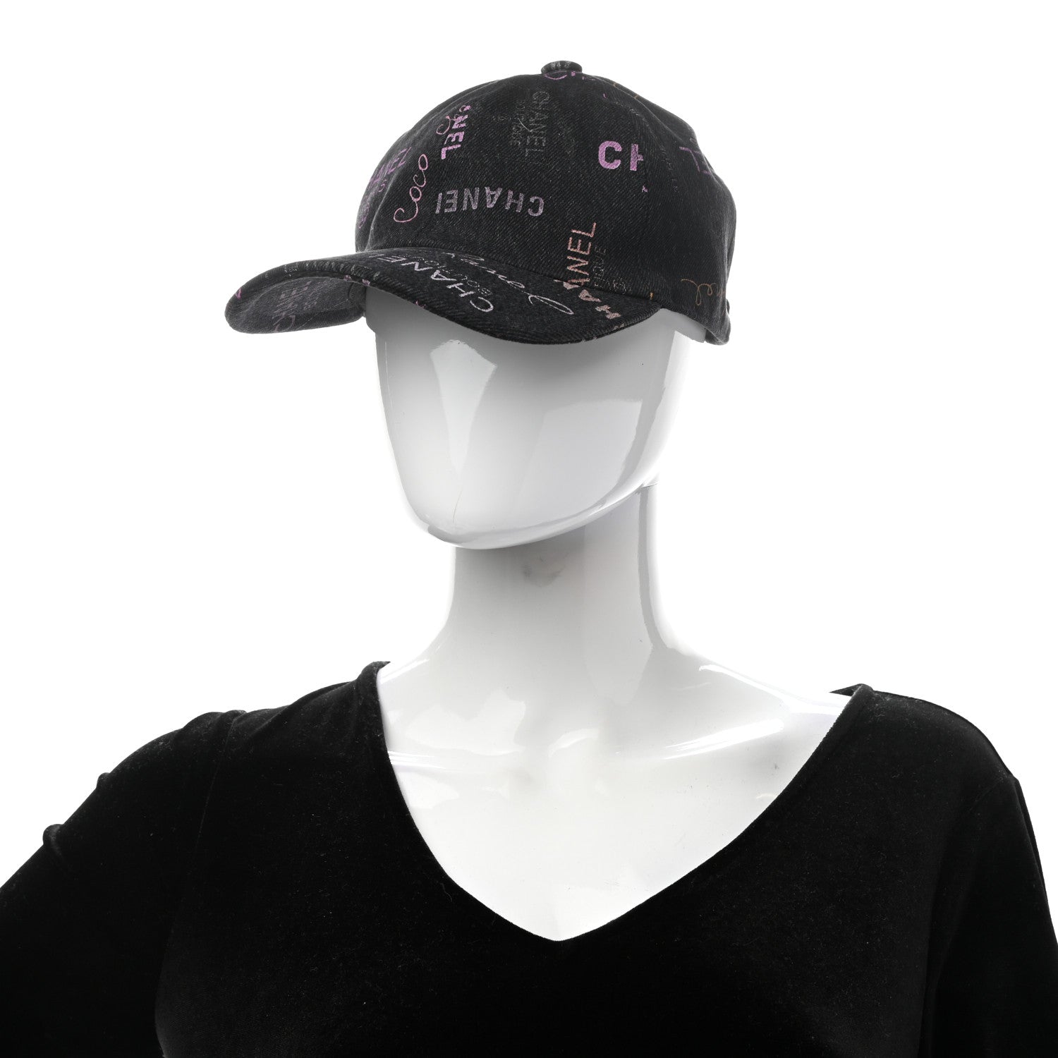 Chanel Denim Mood Cap Hat Black 2 of 8