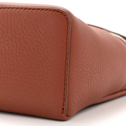 Loro Piana Grained Calfskin L19 Extra Pocket Pouch Kummel 9 of 10