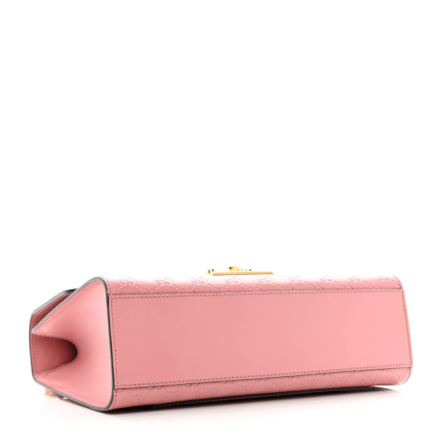 Gucci Guccissima Signature Medium Padlock Shoulder Bag Rose Baby Candy 4 of 12