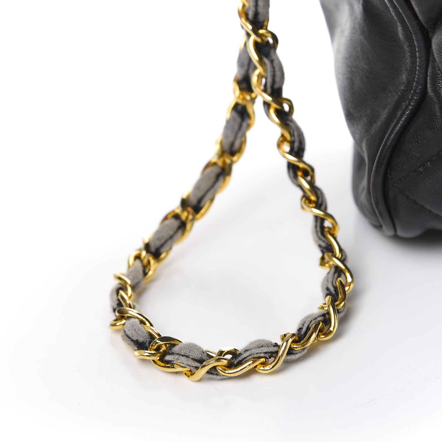 Chanel Calfskin Quilted Enchained Camera Case Bag Black 10 of 11