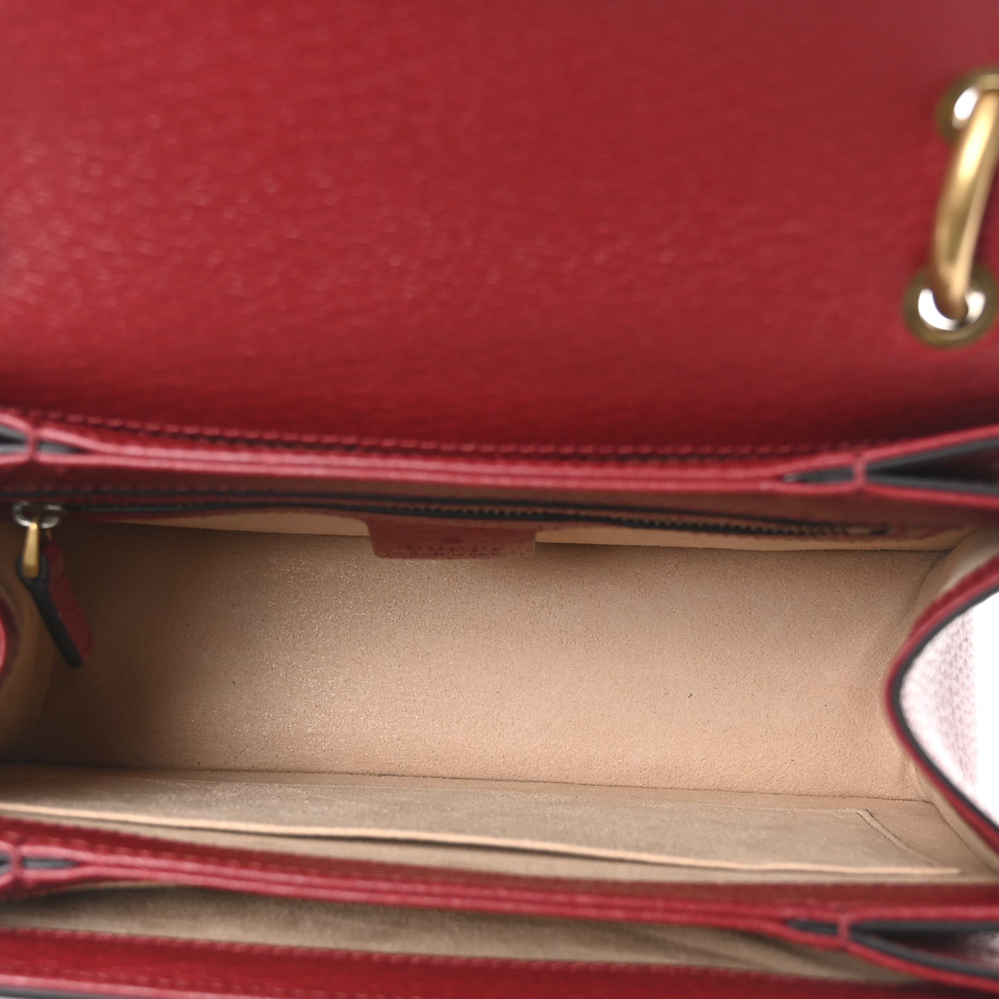 GG Supreme Monogram Small Queen Margaret Top Handle Bag Red