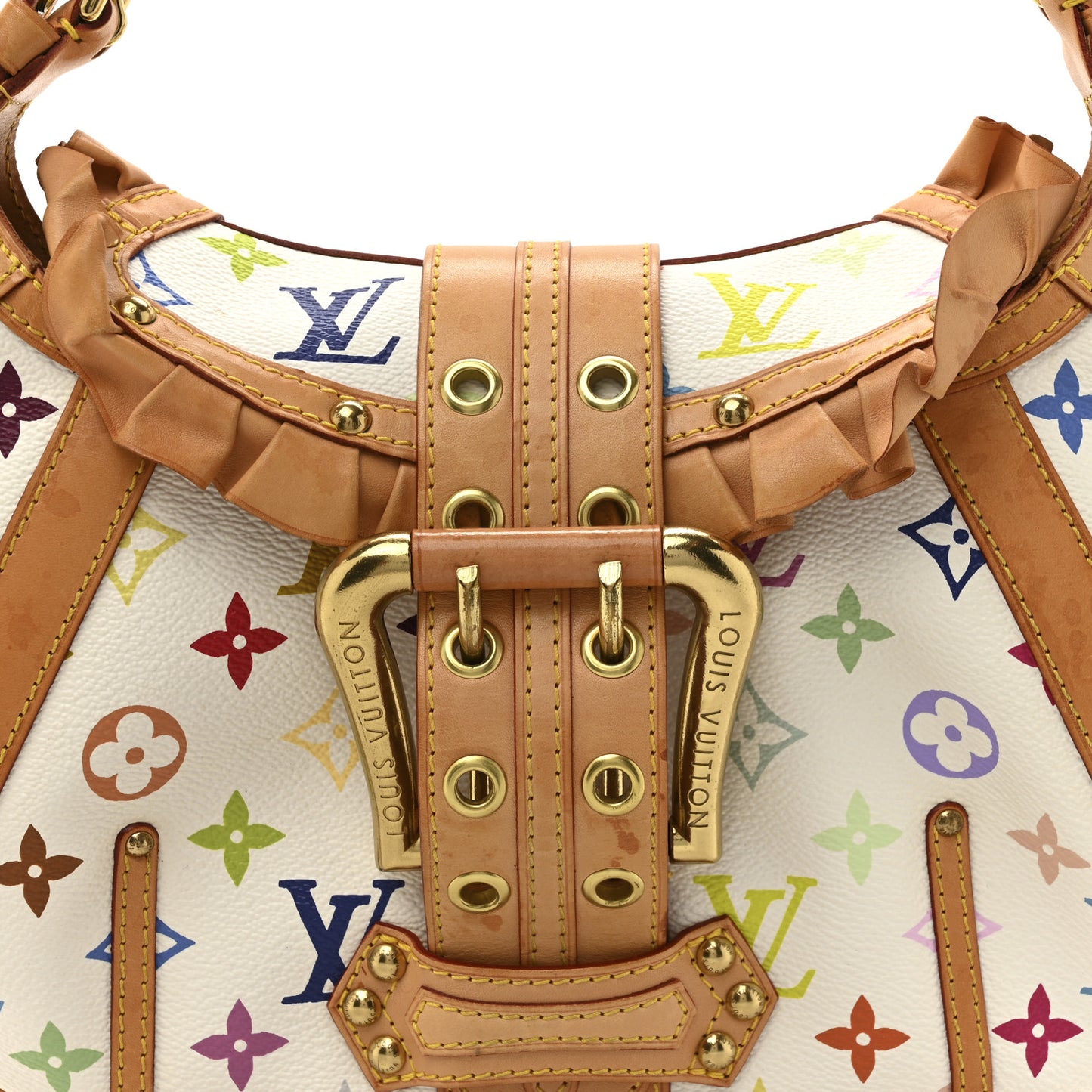 Monogram Multicolor Leonor White