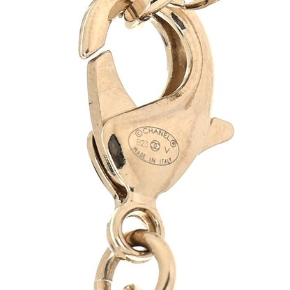 Chanel Crystal Chain CC Link Choker Gold Silver 5 of 5