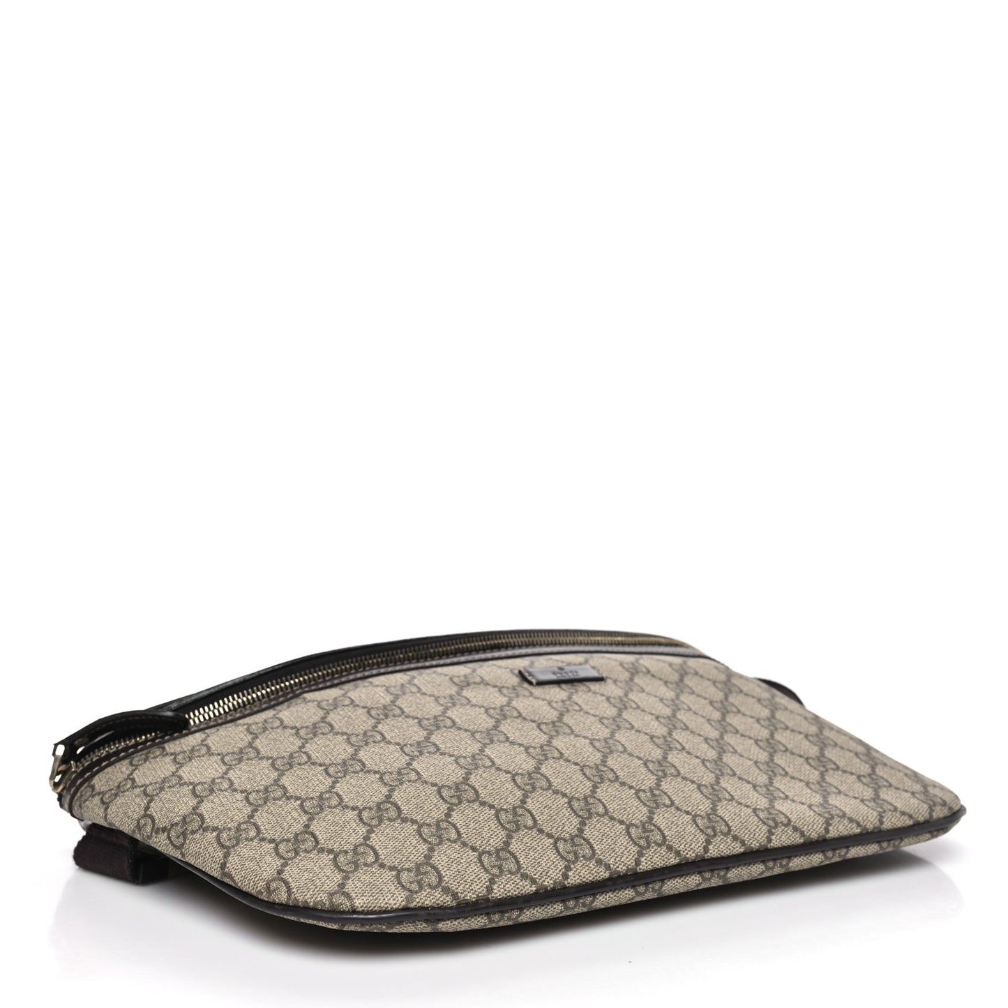 GG Supreme Monogram Belt Bag Dark Brown
