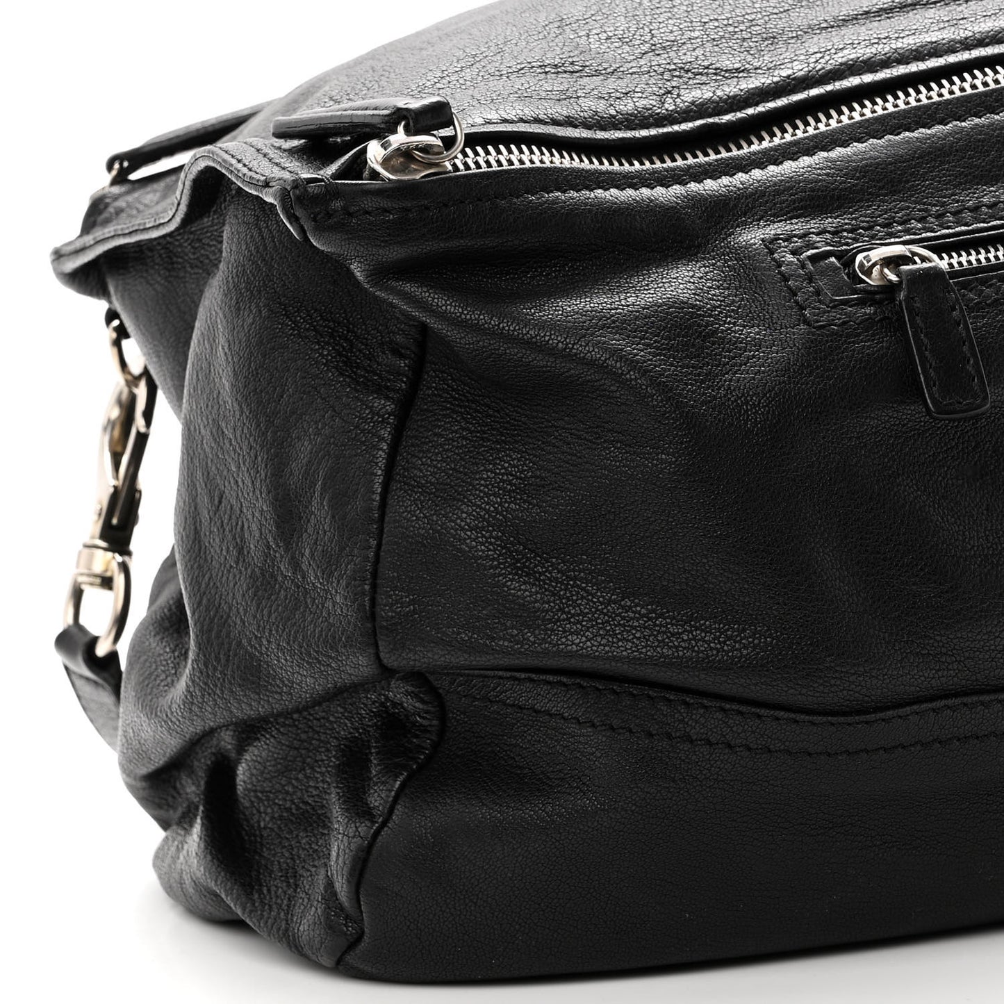 Sugar Goatskin Large Pandora Black