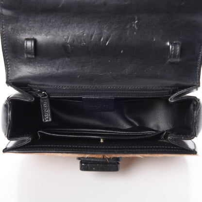 Gucci Calf Hair Calfskin Top Handle Bag Natural Black 6 of 12