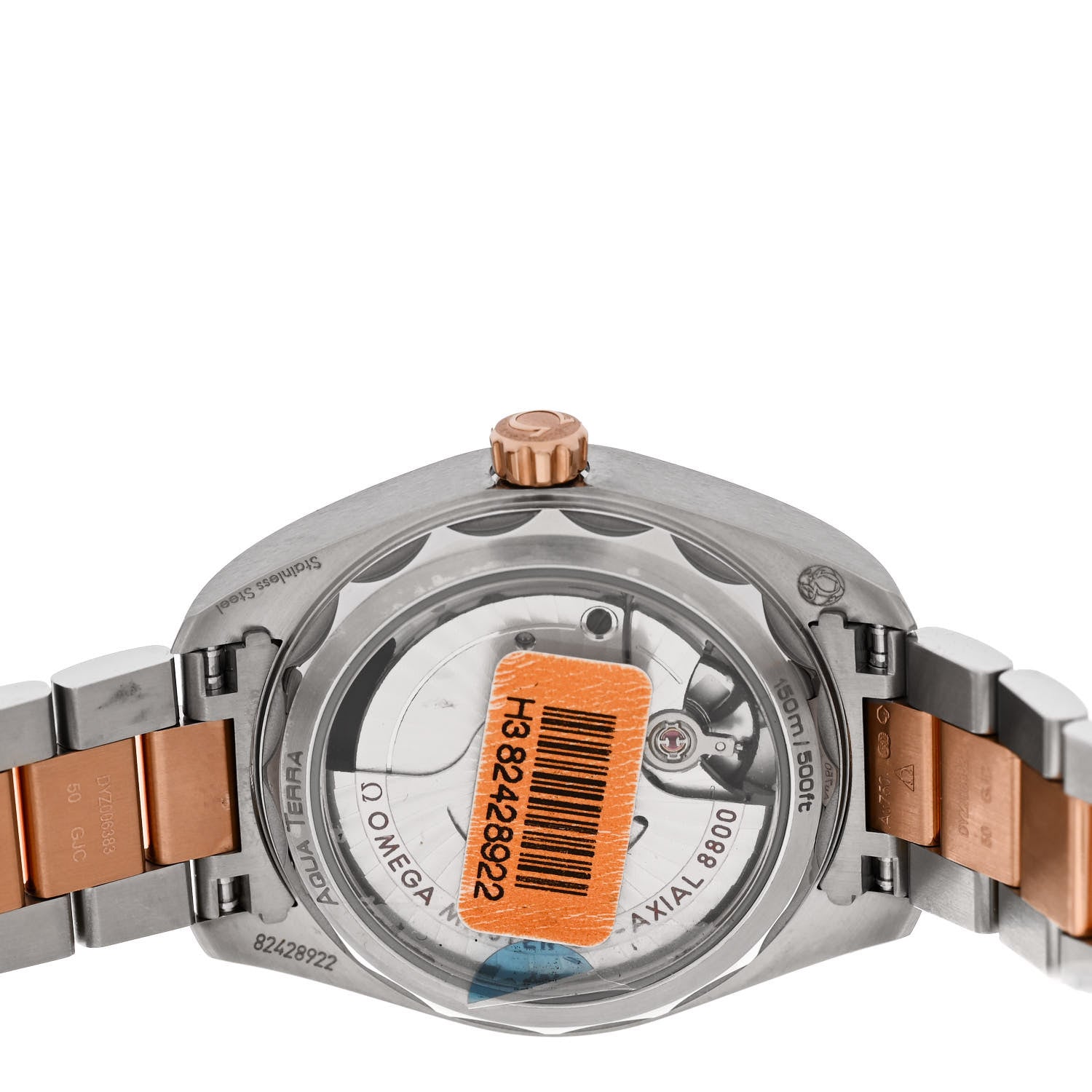 Omega Stainless Steel 18K Red Gold 34mm Seamaster Aqua Terra 150M Chronometer Automatic Watch Silver 220.20.34.20.06.001 4 of 5