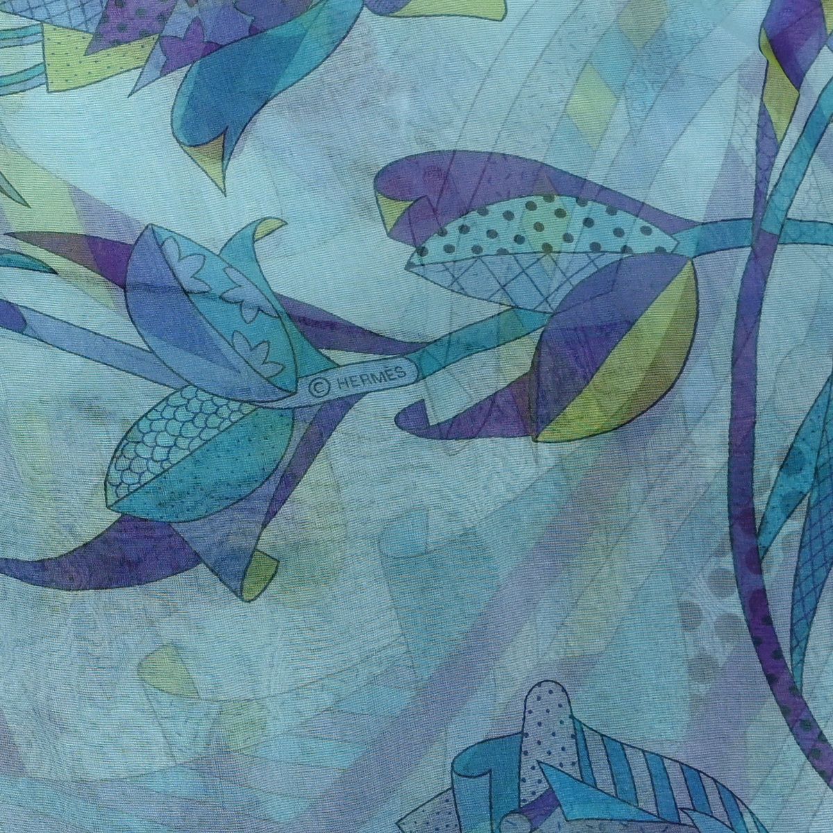 Hermes Mousseline Silk Stole Scarf 3 of 3
